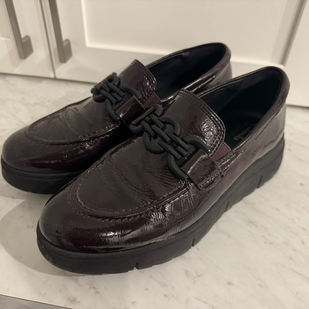 Clarks Women's Burgundy Loafers